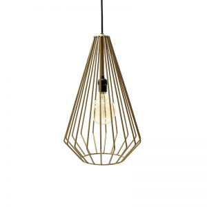 Sillas Conchas - Lampara de techo dorada